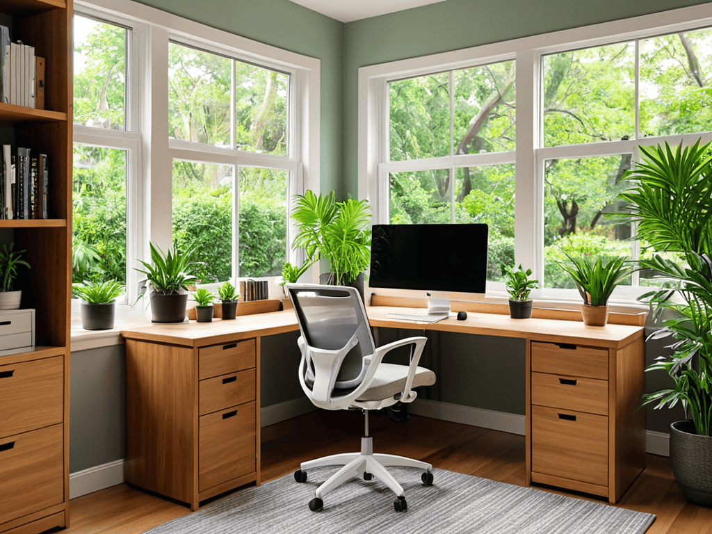 how to create a productive home office
