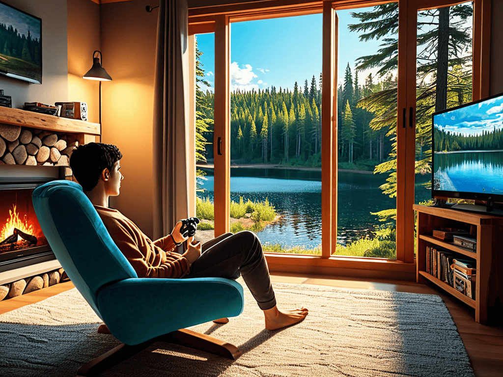 Cozy Gaming Trend Illustration