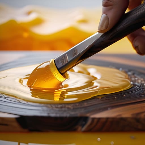 Taming the Chemical Beast in resin art.