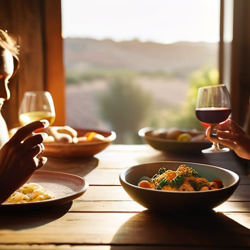 How shared meals build friendships through dining.